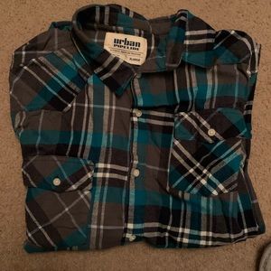 Plaid flannel long sleeves